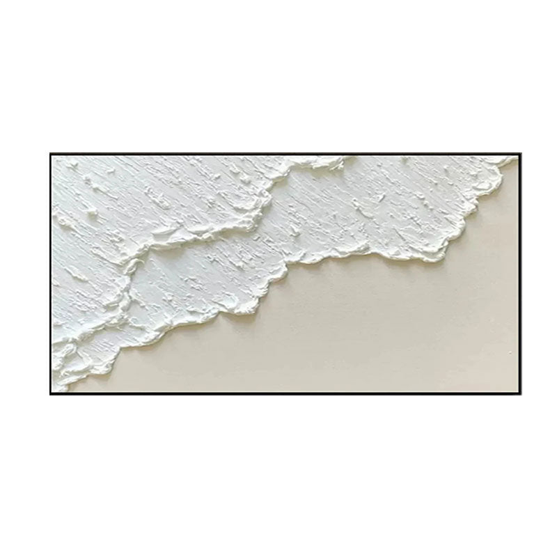 Textured White Wave Foam Wall Art