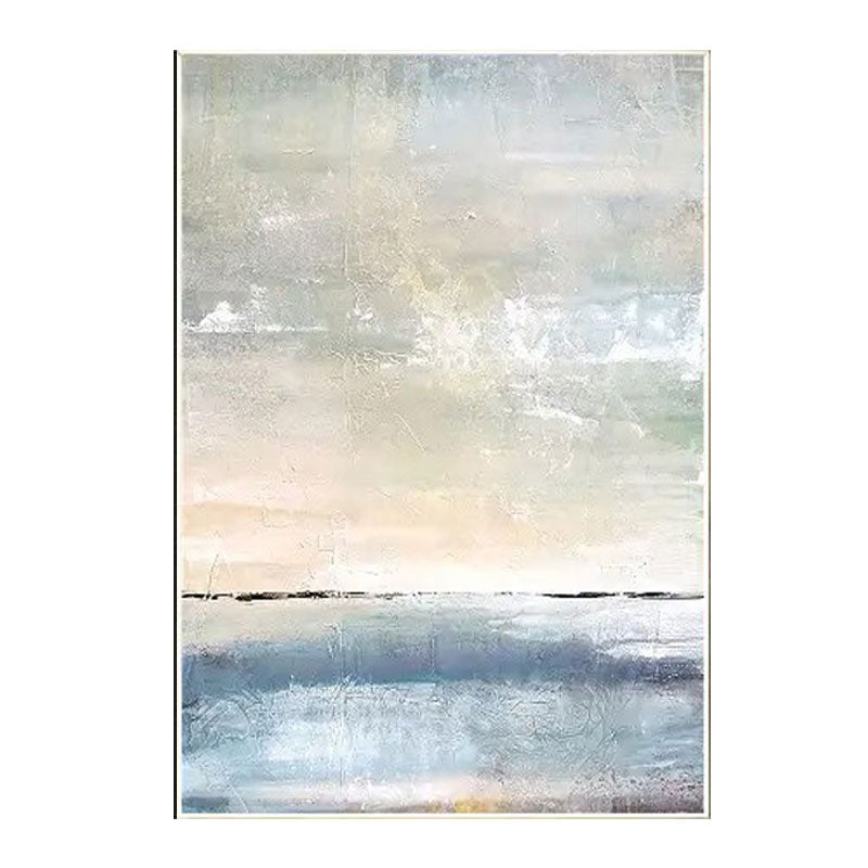 Textured Ocean Horizon Wall Art