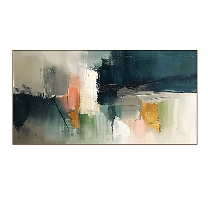 Multicolor Abstract Expressionist Canvas Art