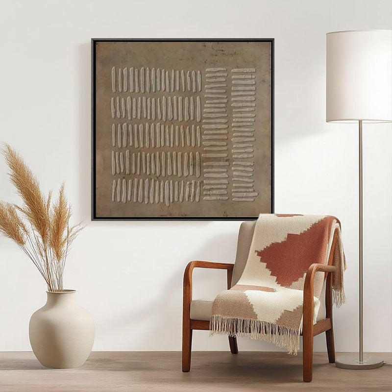 Textured Horizontal Line Wall Art