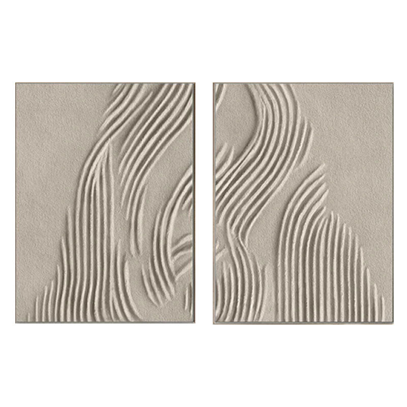 3D Textured Flowing Line Wall Art Set of 2