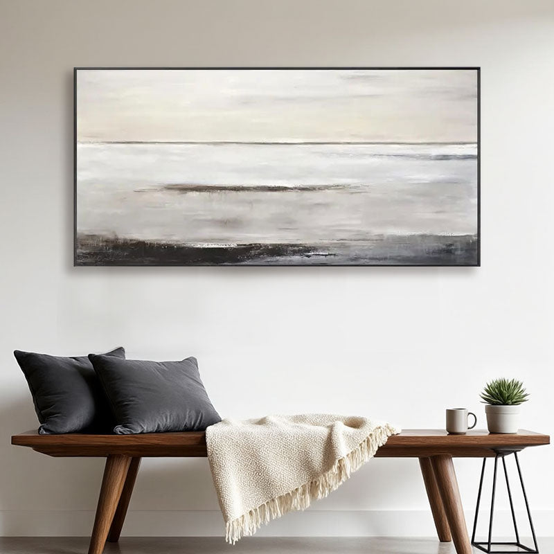Misty Horizon Landscape Wall Art
