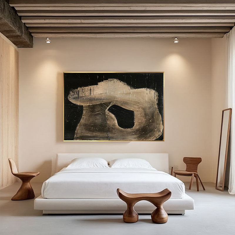 Textured Organic Silhouette Wall Art