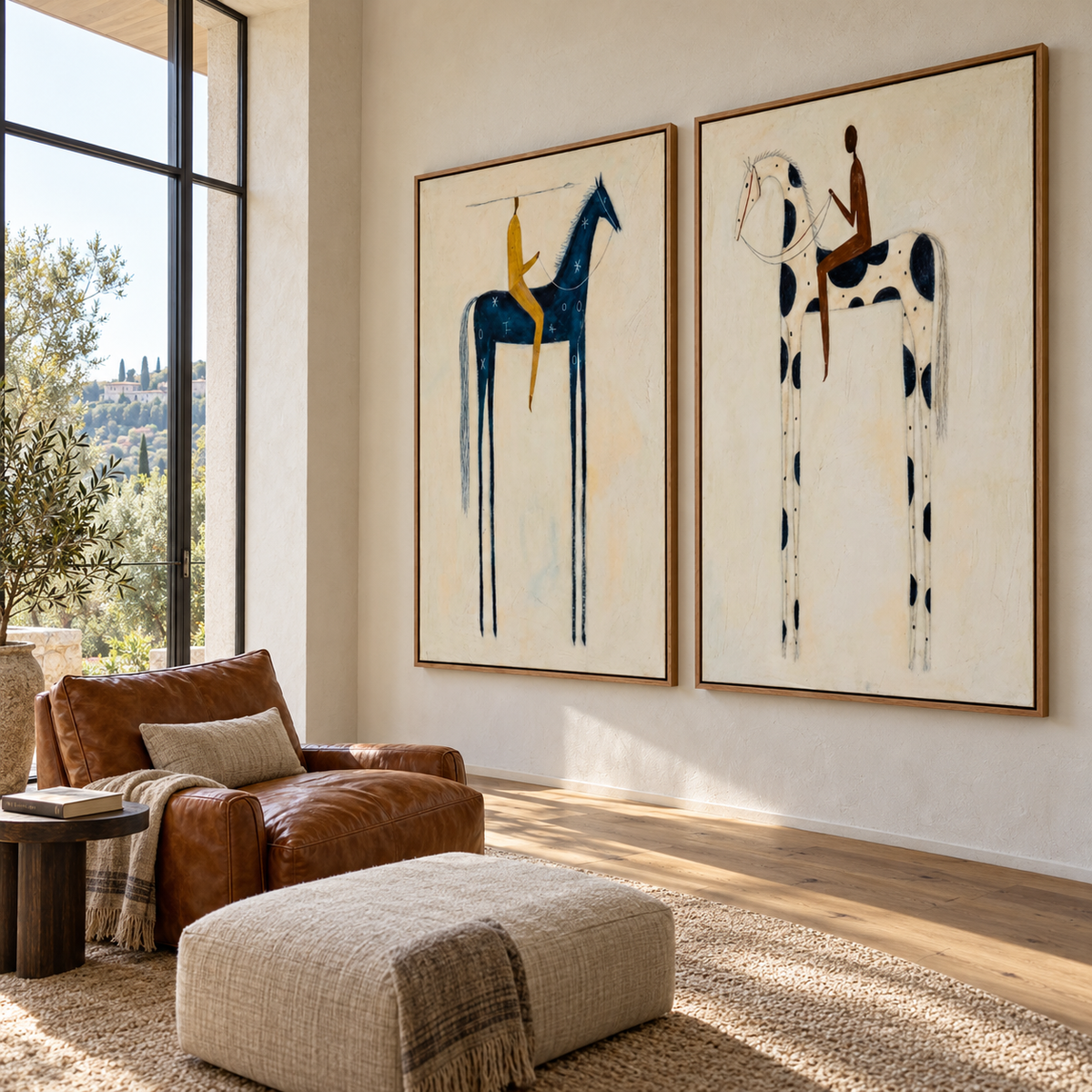 Modern Folk Art | Riders in Reverie