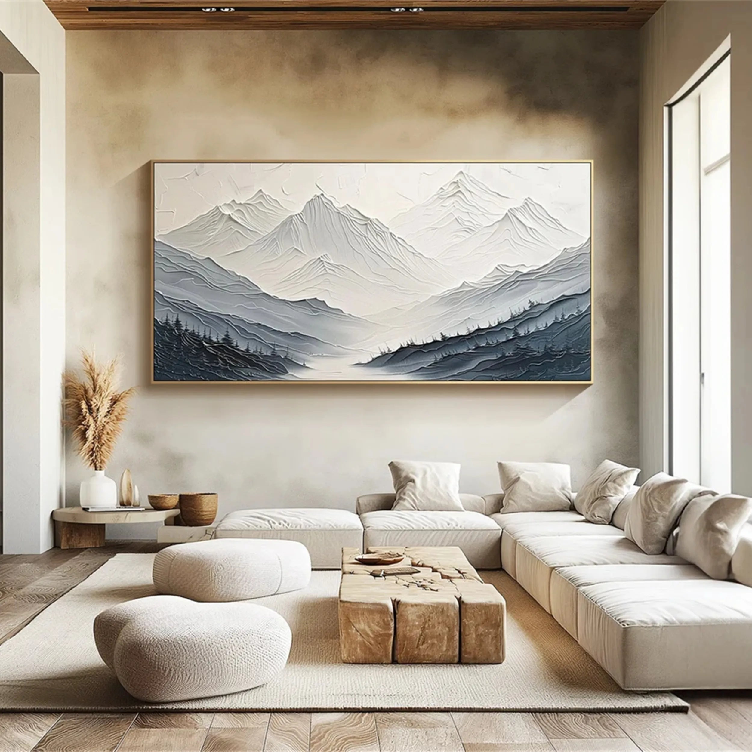 Sculptural Blue Ridge Panorama Wall Art