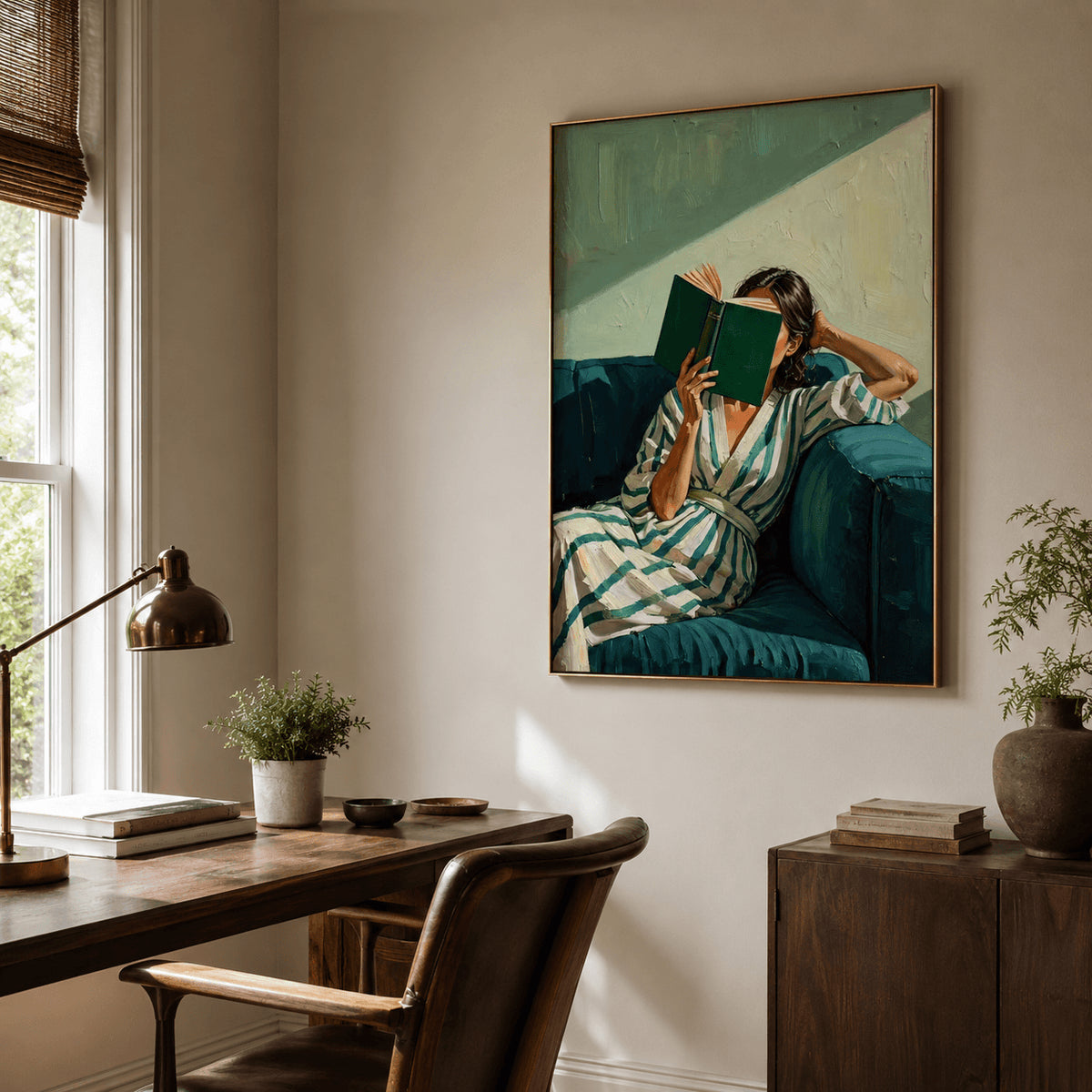 Impressionist Art | Sunlit Reading Hour