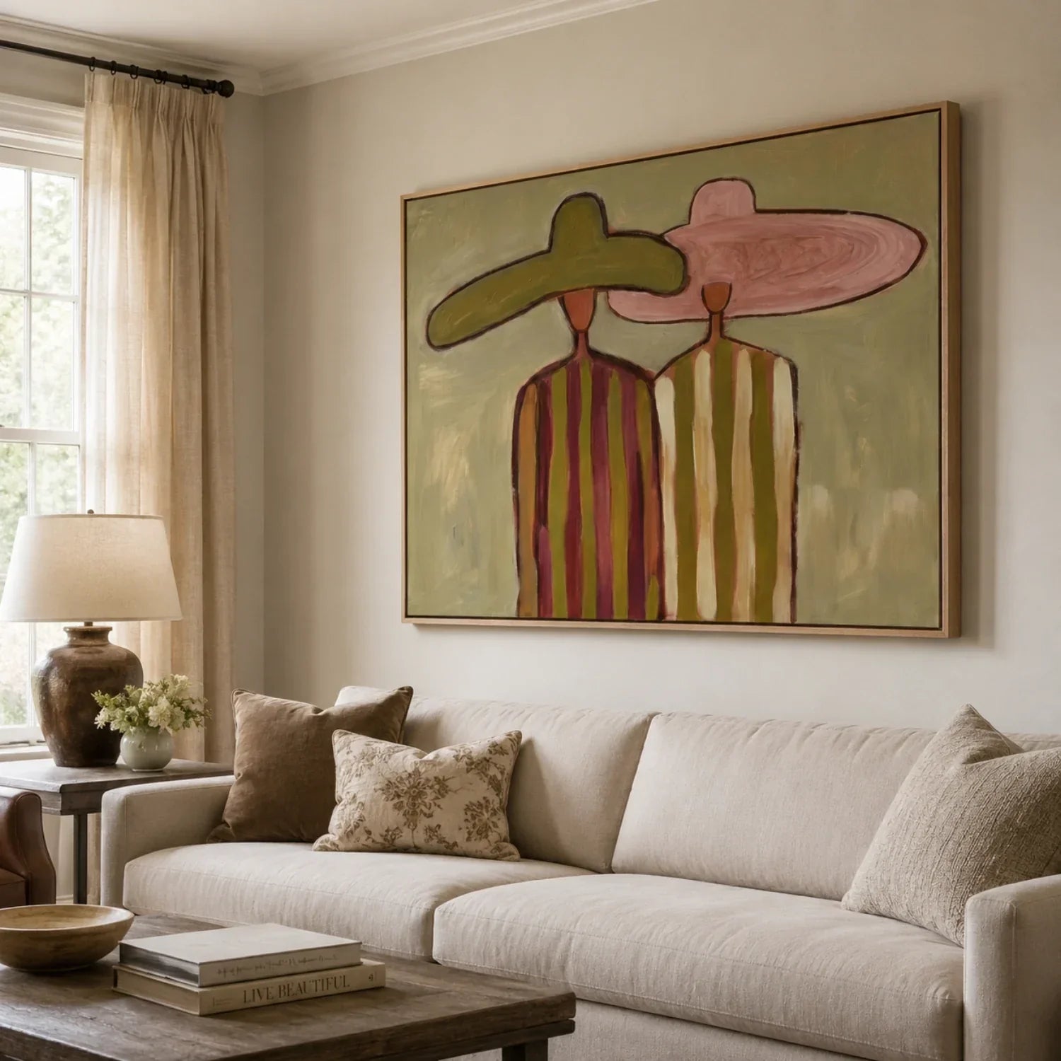 Vintage Silhouette Figures Wall Art