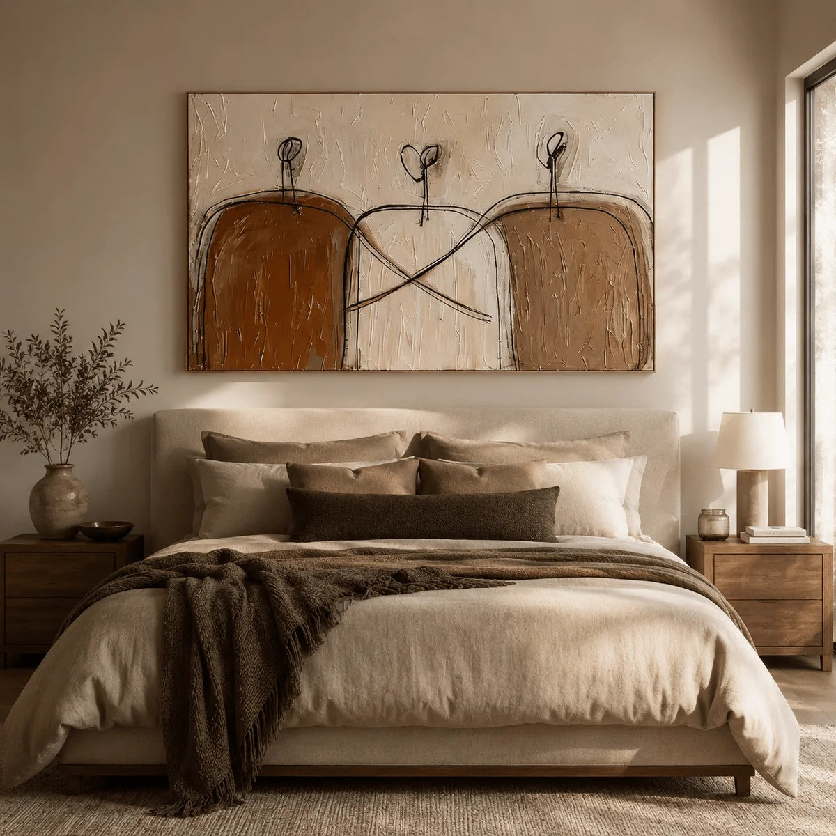 Sculptural Linked Arch Silhouettes Wall Art