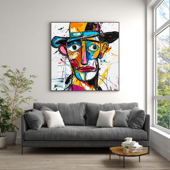 The Deconstructed Gaze - Modern Picasso Style Abstract Portrait Wall Art