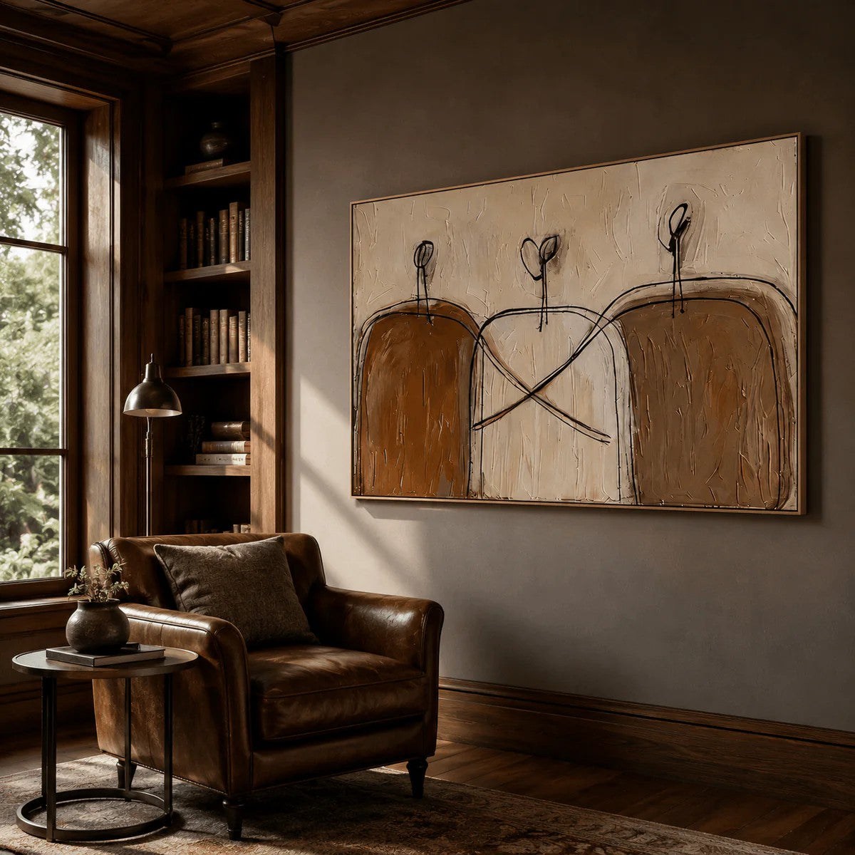Sculptural Linked Arch Silhouettes Wall Art