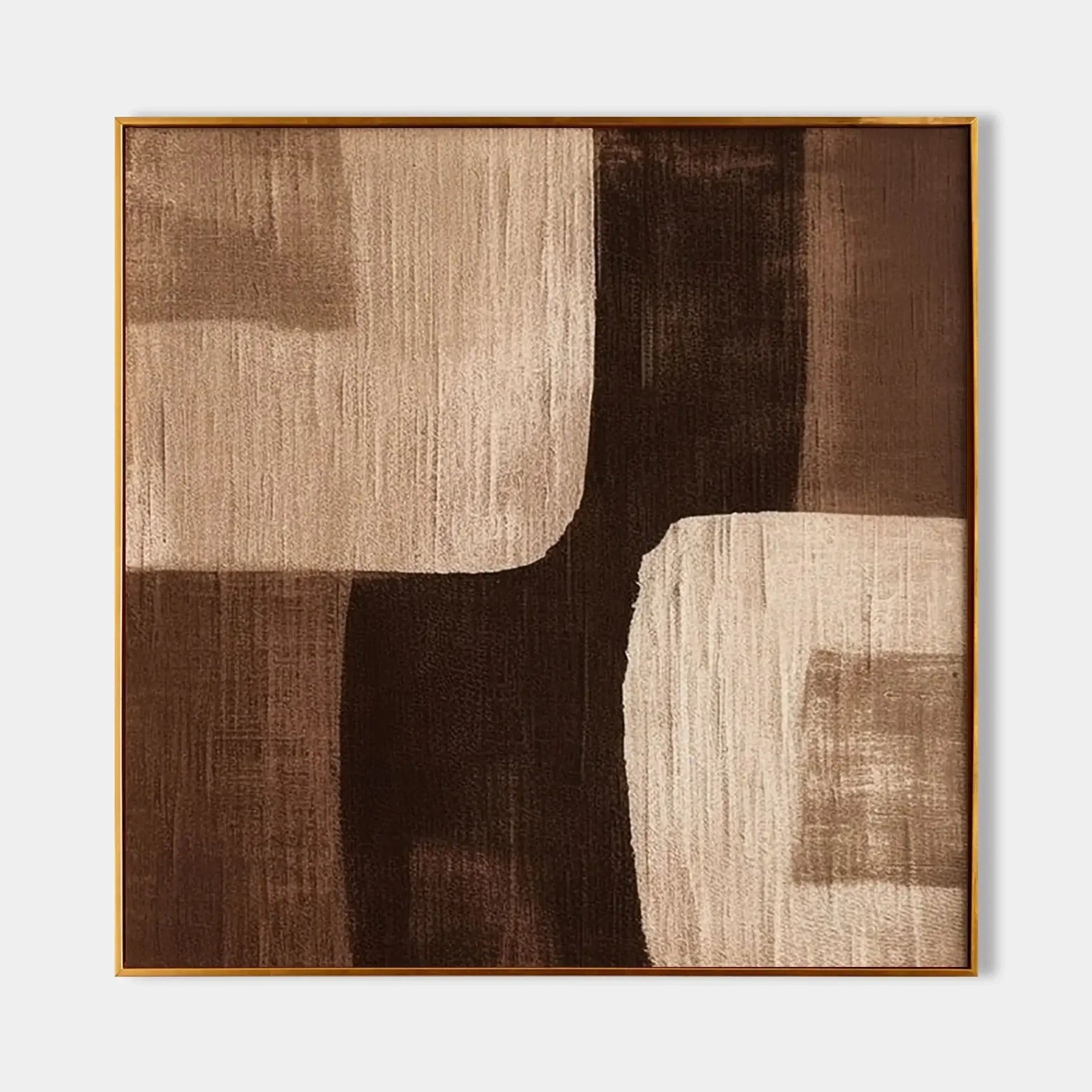 3D Textured Earth Block Wall Art