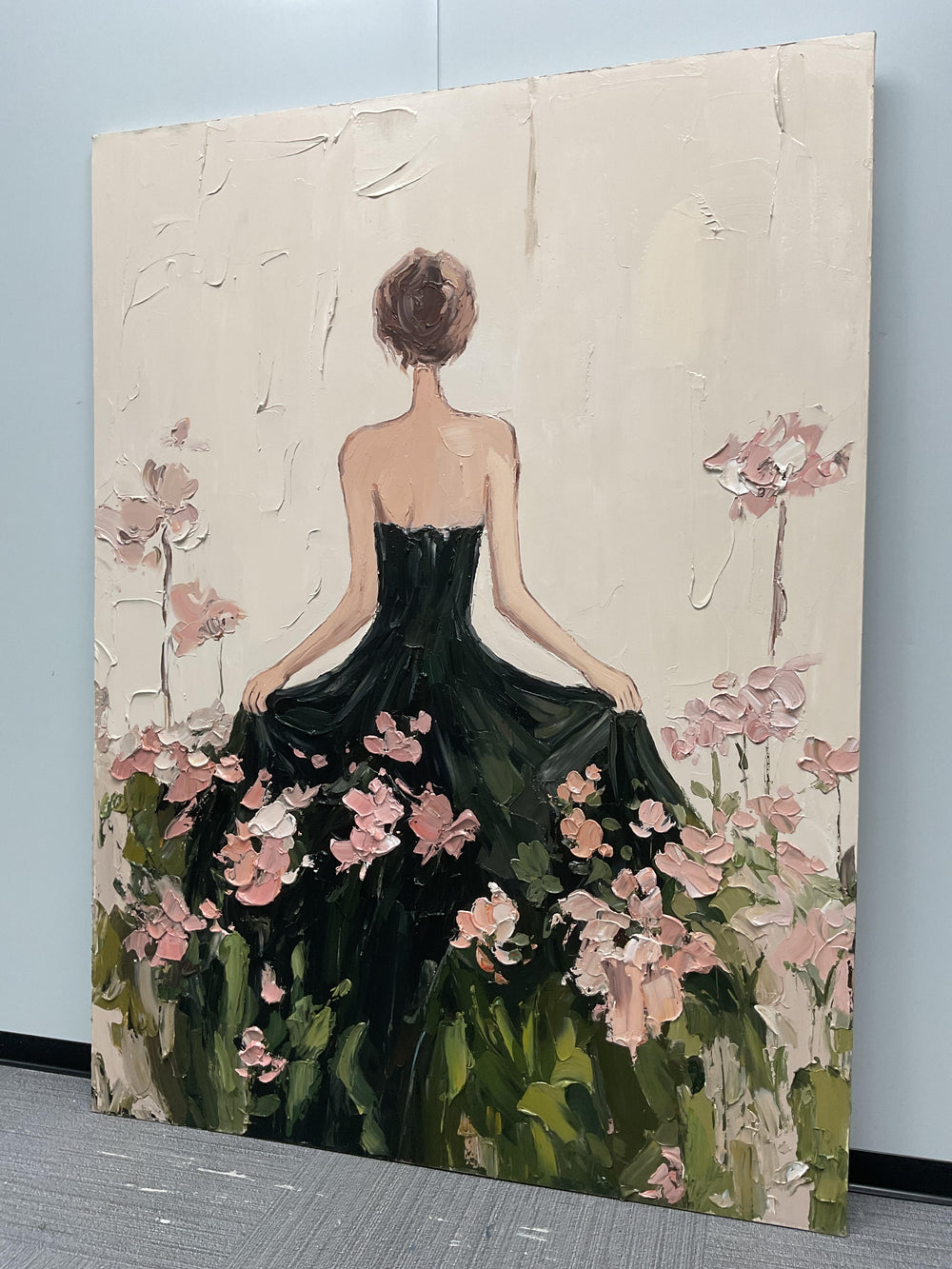 Textured Sylvan Reverie | Blush Petals - Real artwork photo