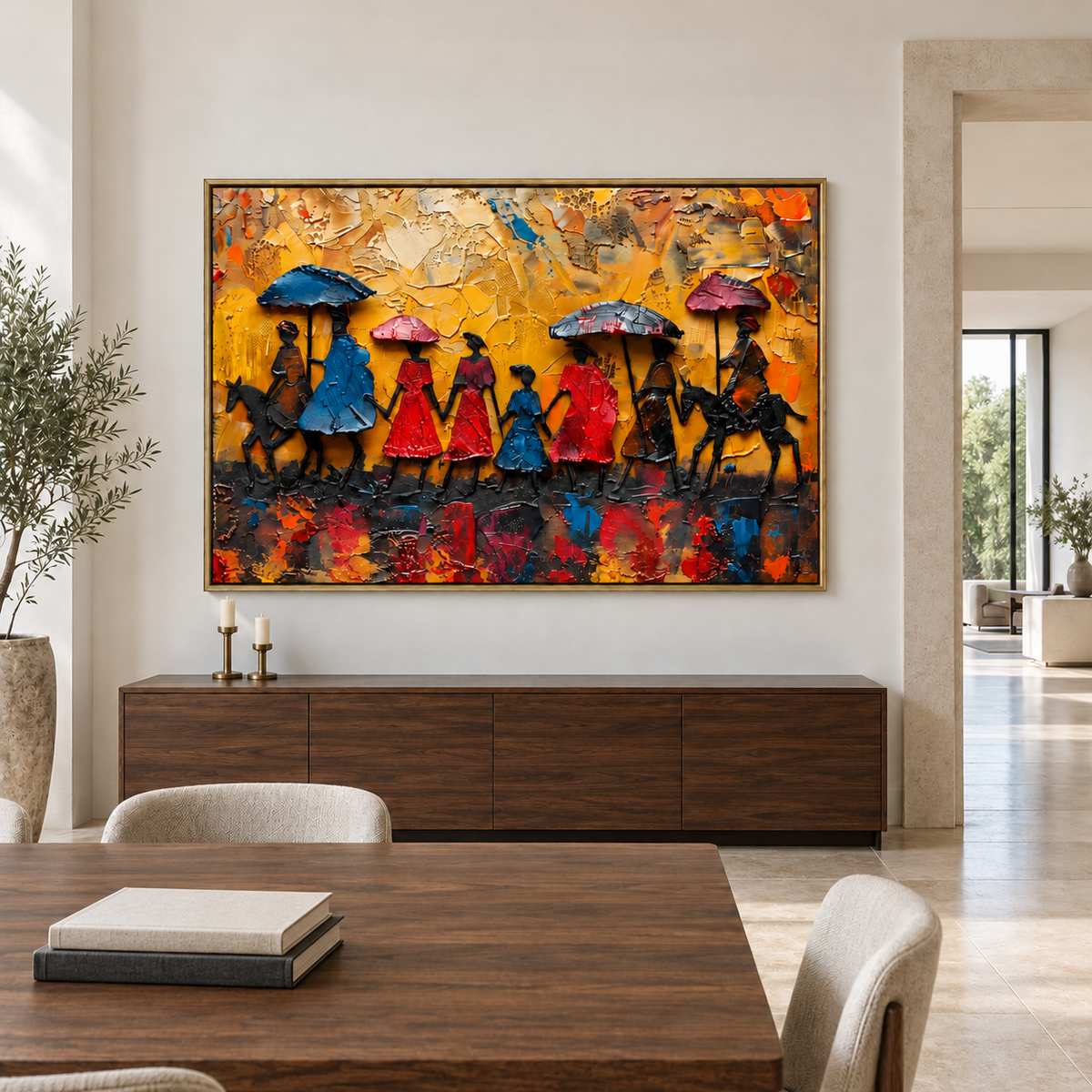 Figurative Wall Art | Golden Procession
