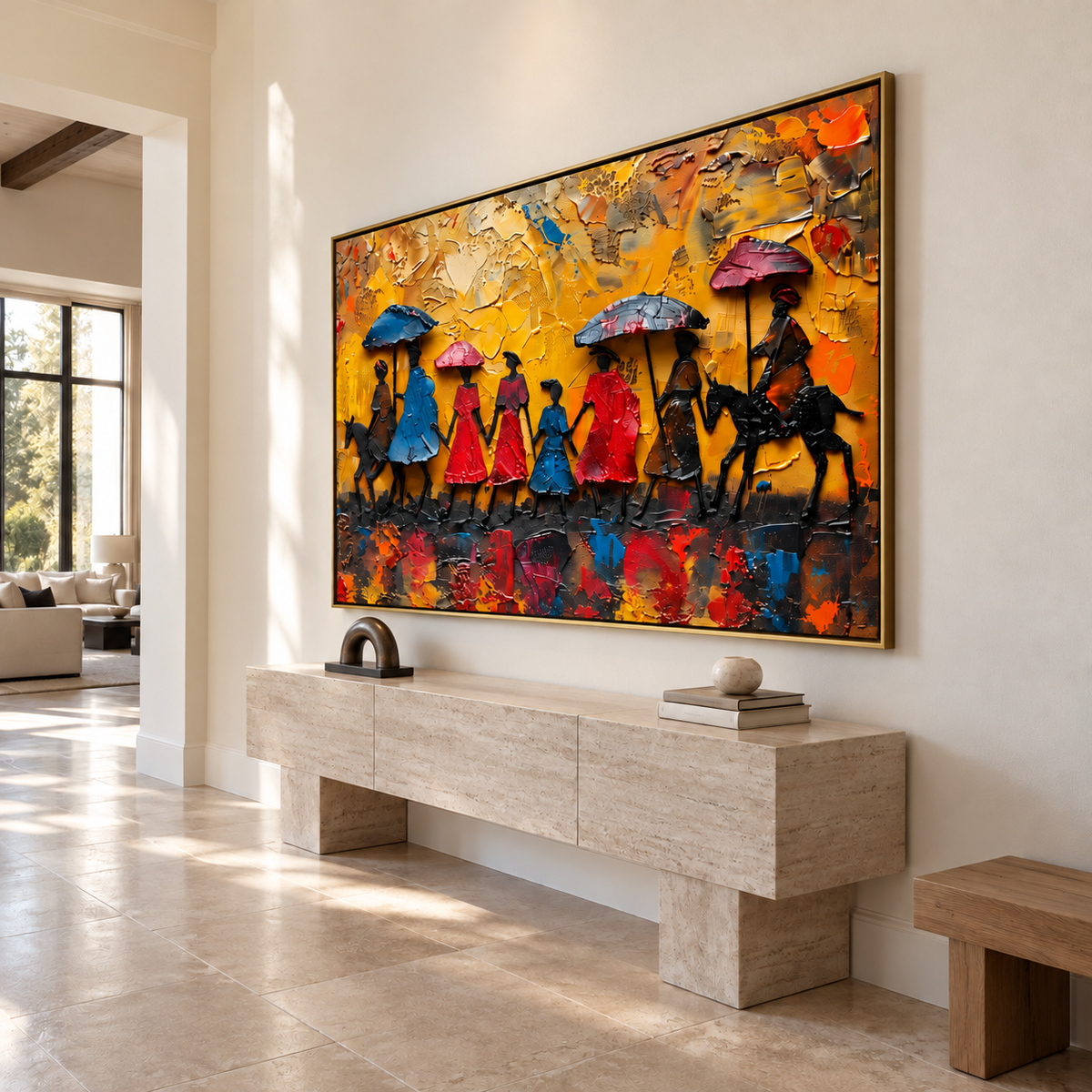 Figurative Wall Art | Golden Procession