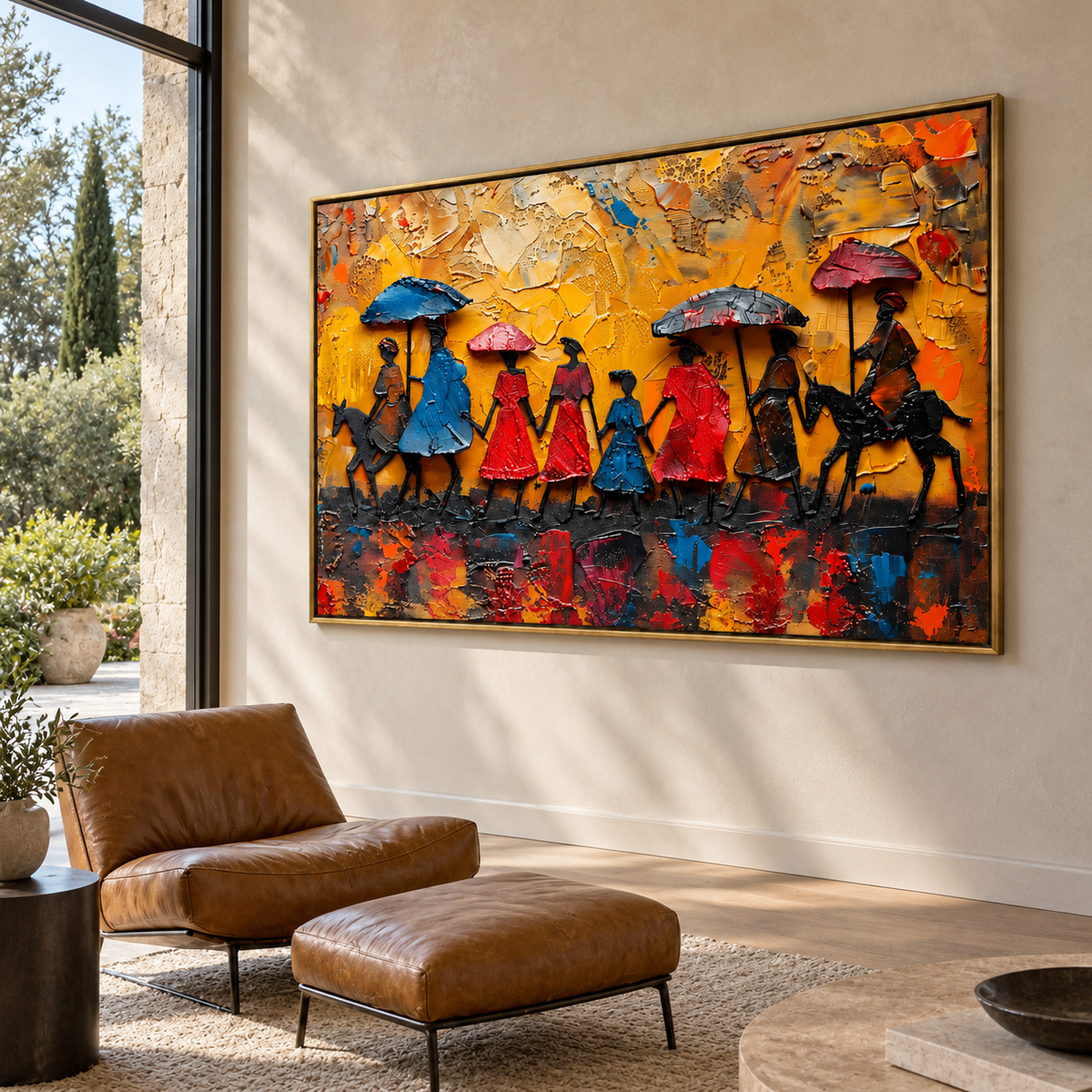 Figurative Wall Art | Golden Procession