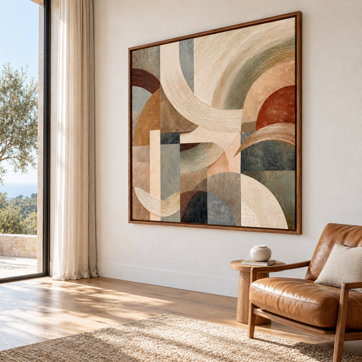 Contemporary Geometric Abstract | Earthbound Rhythm