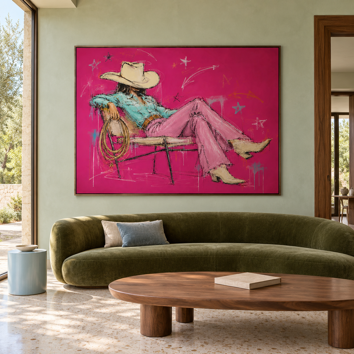 Western Pop Art | Off-Duty Cowgirl