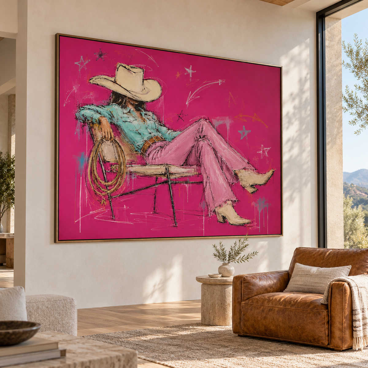 Western Pop Art | Off-Duty Cowgirl