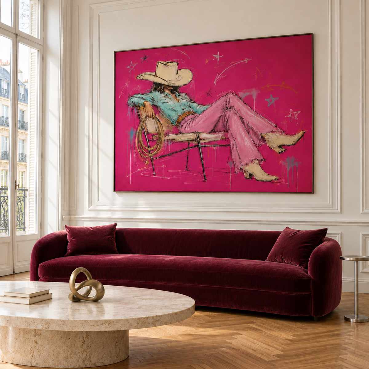 Western Pop Art | Off-Duty Cowgirl