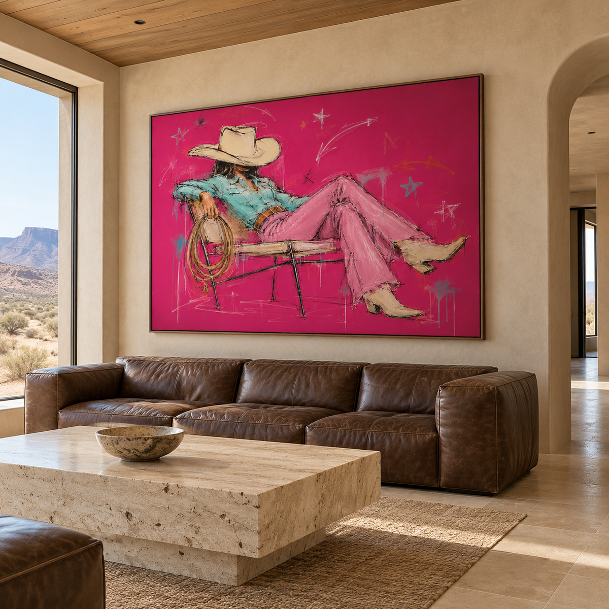 Western Pop Art | Off-Duty Cowgirl
