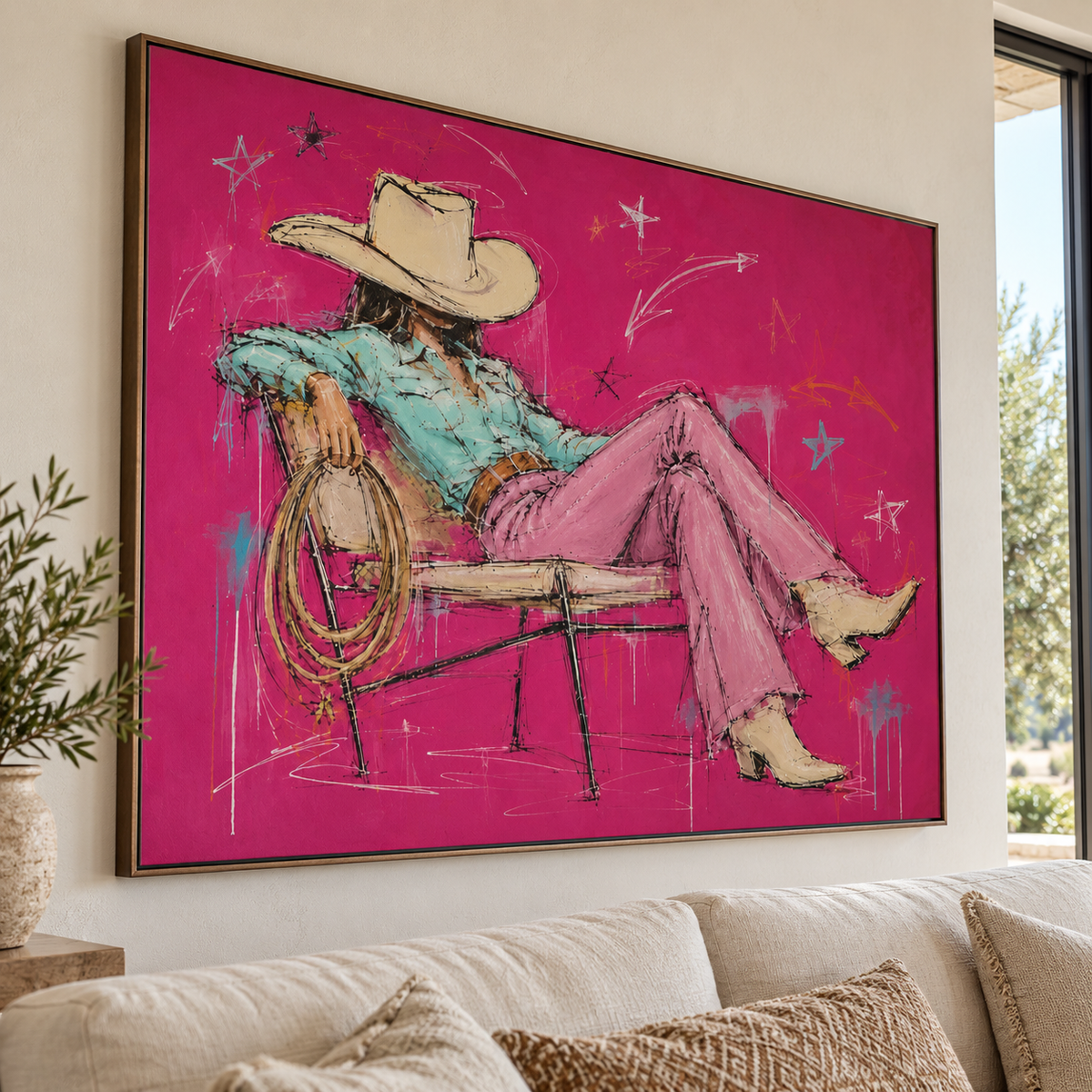 Western Pop Art | Off-Duty Cowgirl