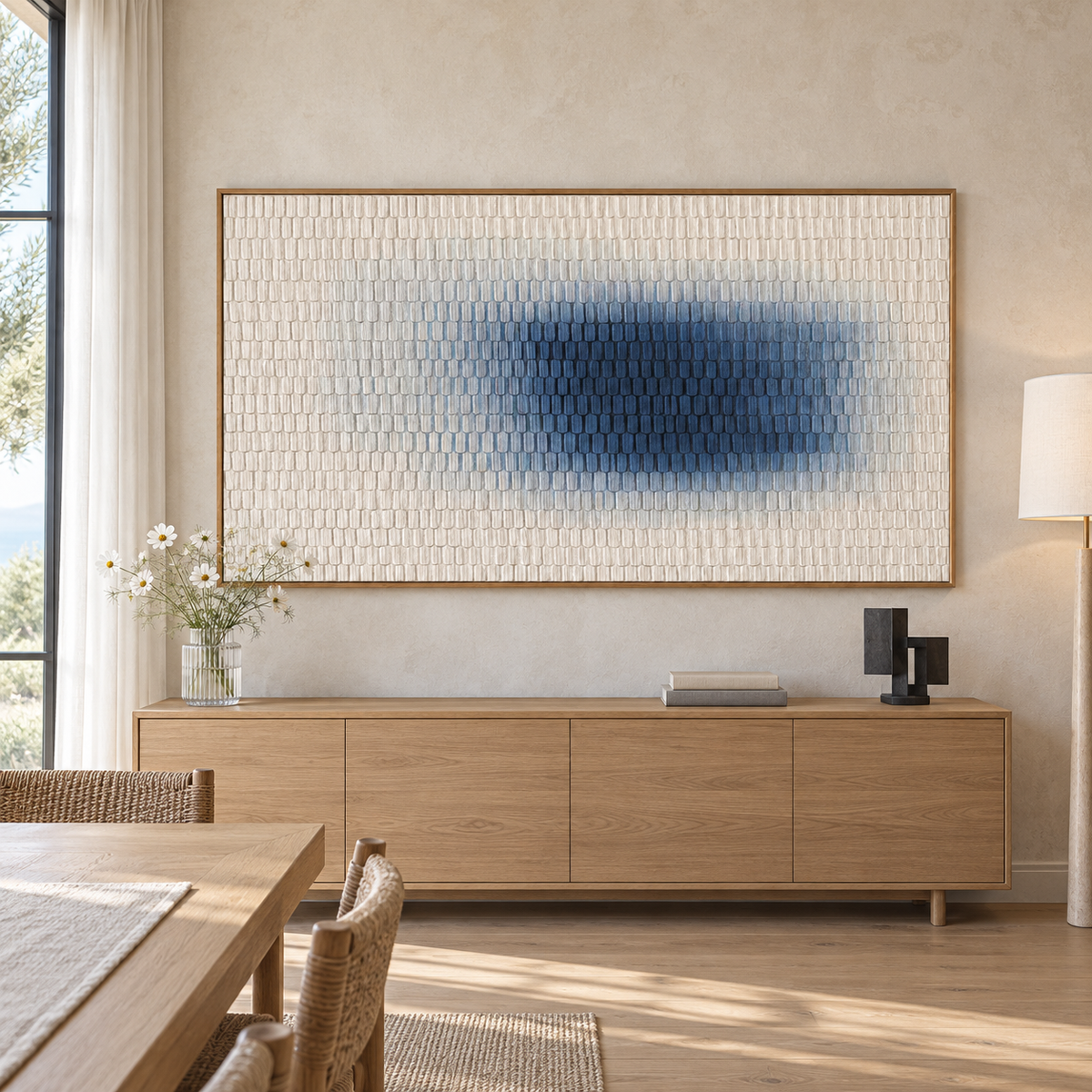 Contemporary Textured Abstract | Blue Reverie