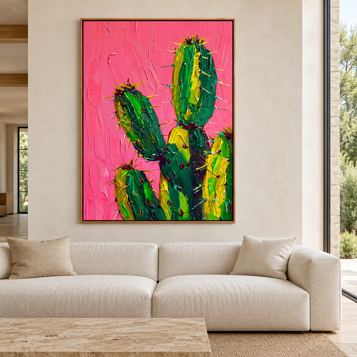 Contemporary Pop Art | Desert in Pink
