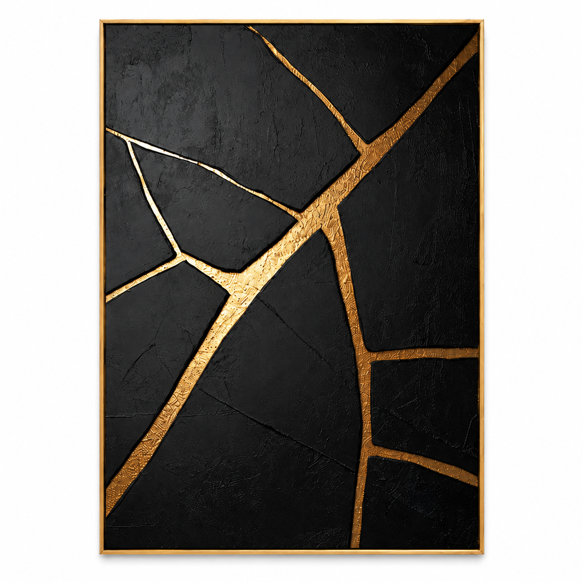 Black & Gold Art | Golden Fault Lines
