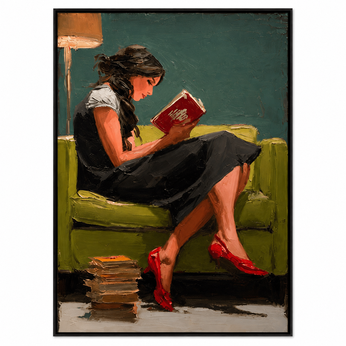 Impressionist Art | Evening Book Glow