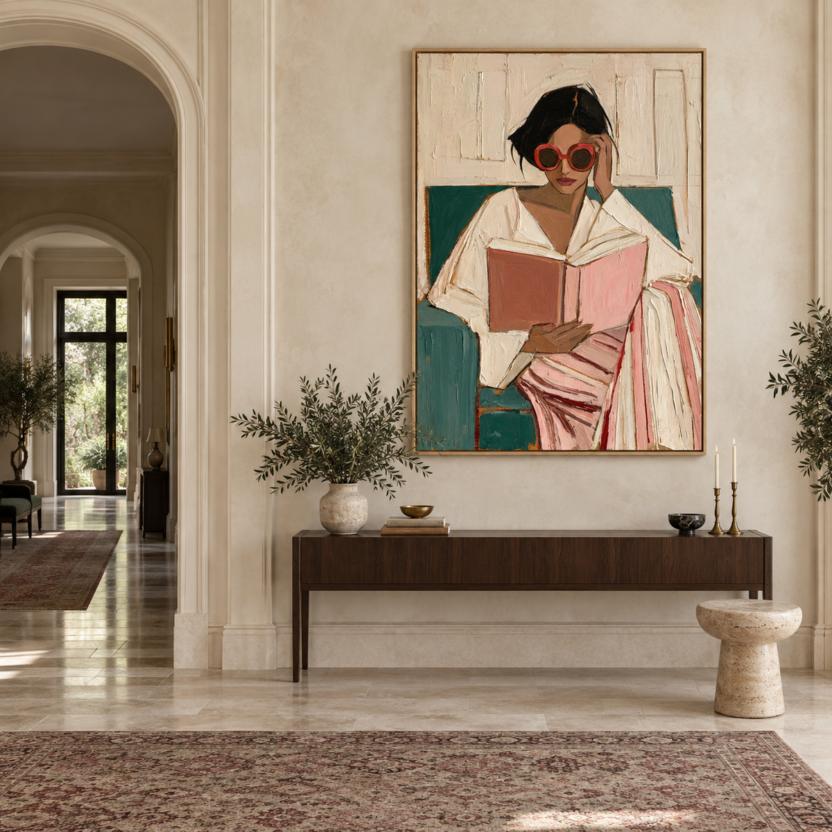 Impressionist Art | Rose-Tinted Reading