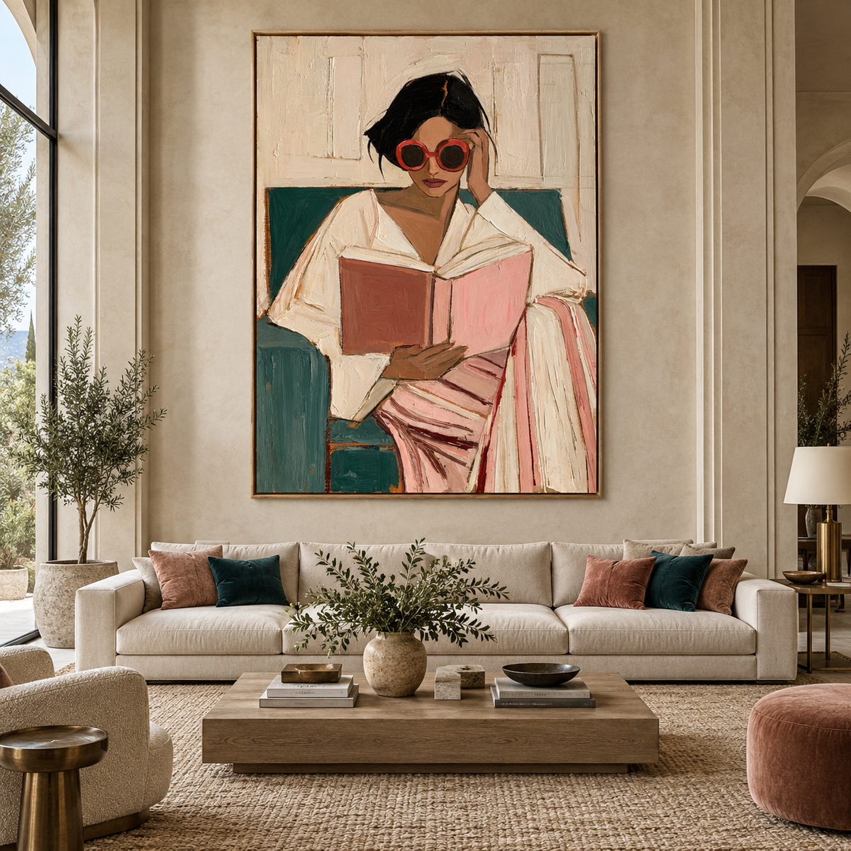 Impressionist Art | Rose-Tinted Reading