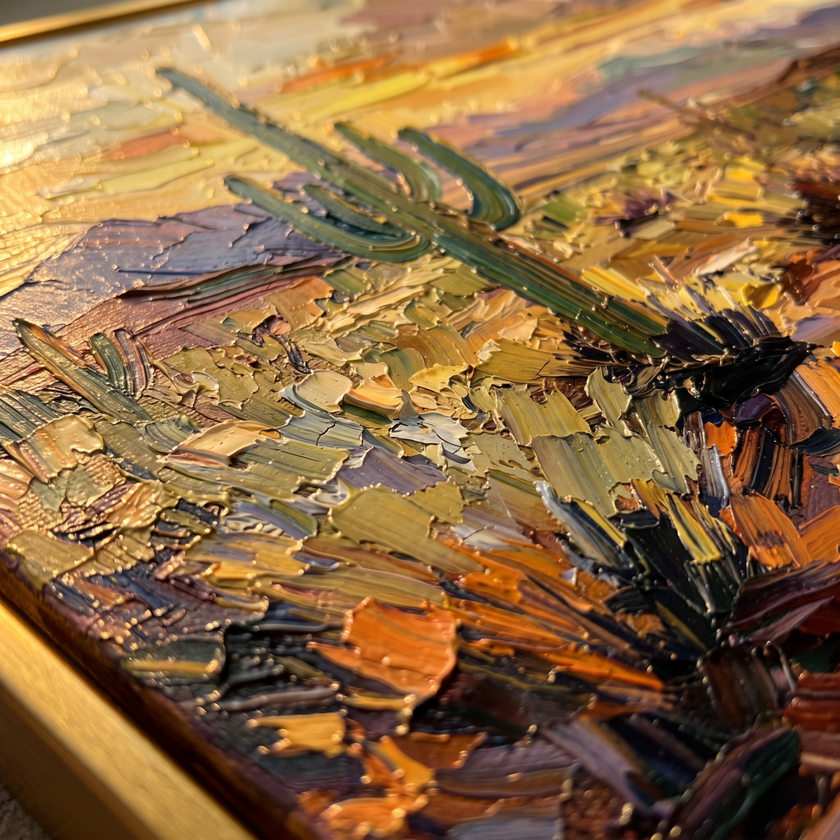 Desert Sunset Landscape Wall Art