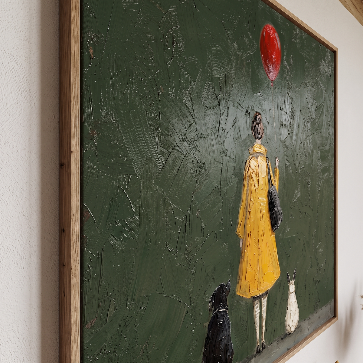 Contemporary Art | Red Balloon and Animal Friends
