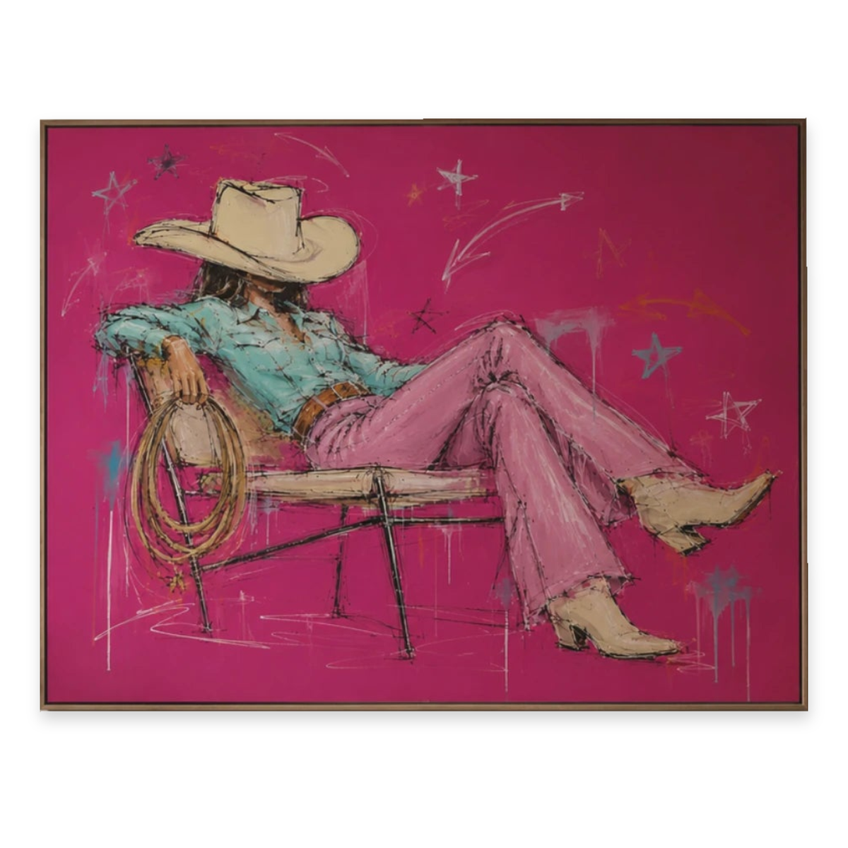 Western Pop Art | Off-Duty Cowgirl