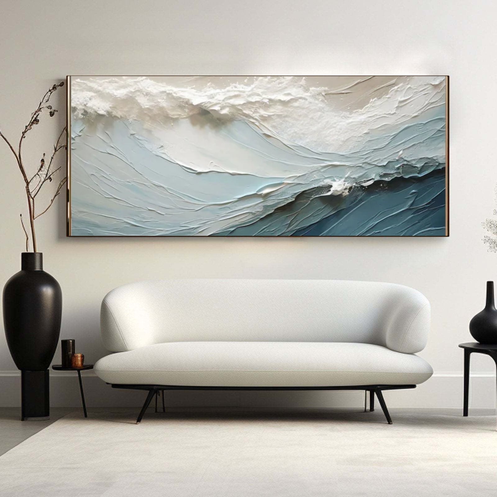 Dynamic Ocean Wave Horizontal Canvas Art