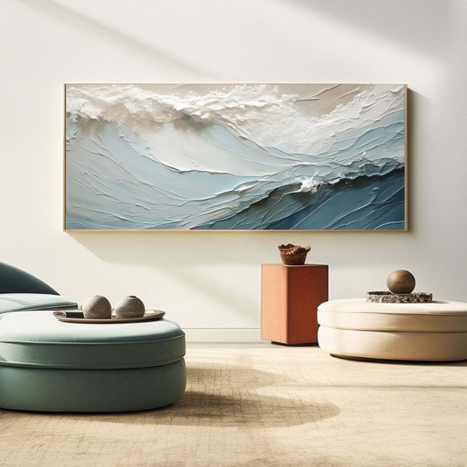 Dynamic Ocean Wave Horizontal Canvas Art