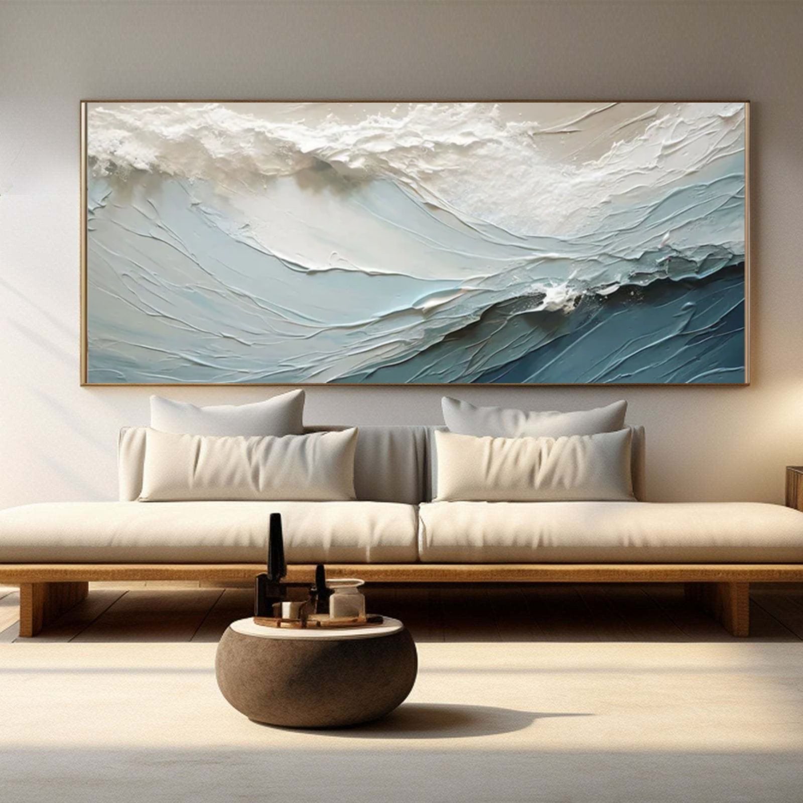 Dynamic Ocean Wave Horizontal Canvas Art