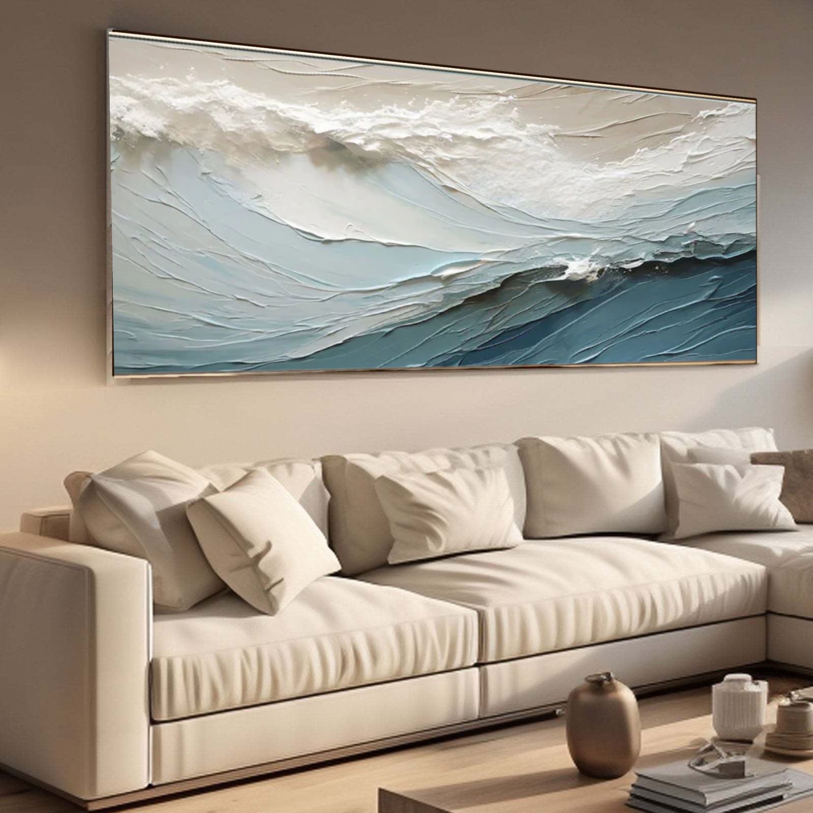 Dynamic Ocean Wave Horizontal Canvas Art