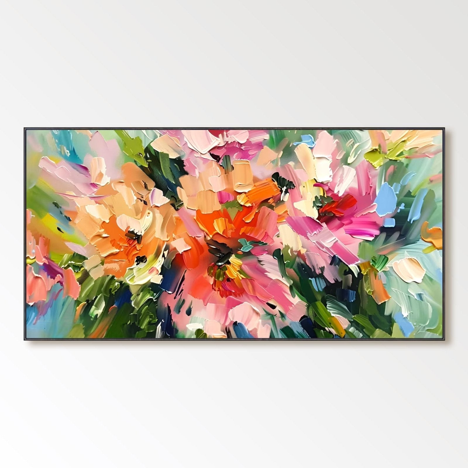 Abstract Colorful Painting "Veil of Time"