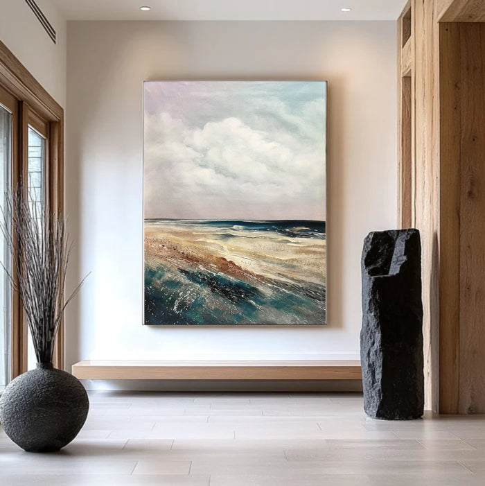 Chiaroscuro Coastal Landscape Canvas Art