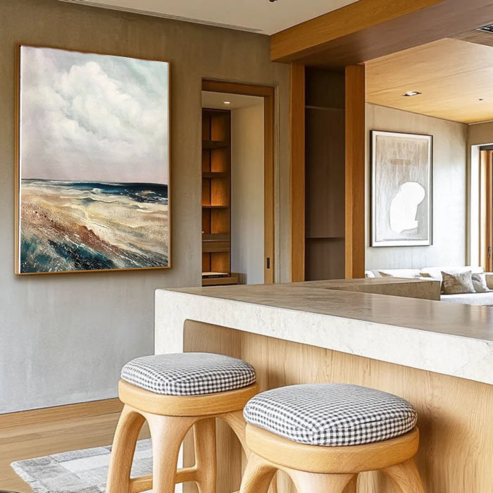 Chiaroscuro Coastal Landscape Canvas Art