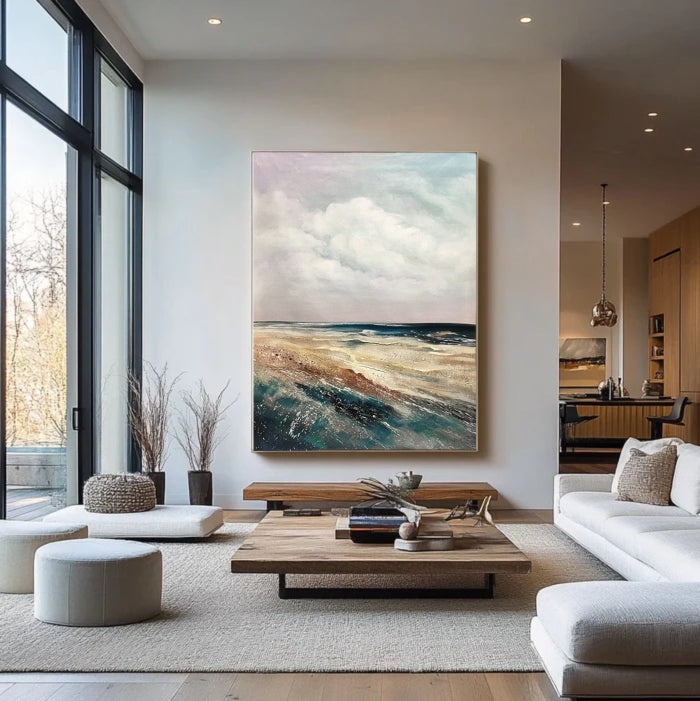 Chiaroscuro Coastal Landscape Canvas Art