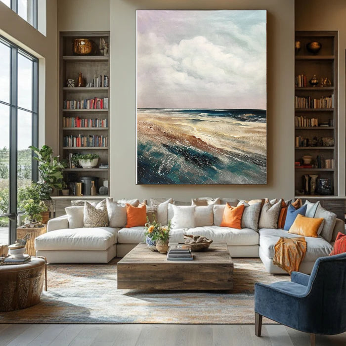 Chiaroscuro Coastal Landscape Canvas Art