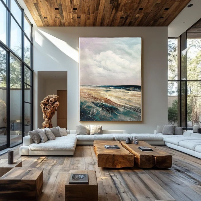 Chiaroscuro Coastal Landscape Canvas Art
