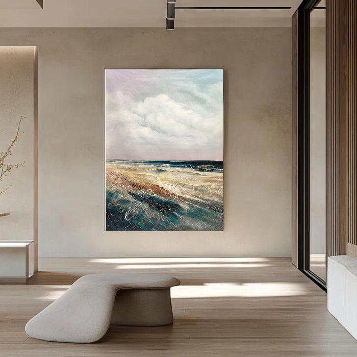 Chiaroscuro Coastal Landscape Canvas Art
