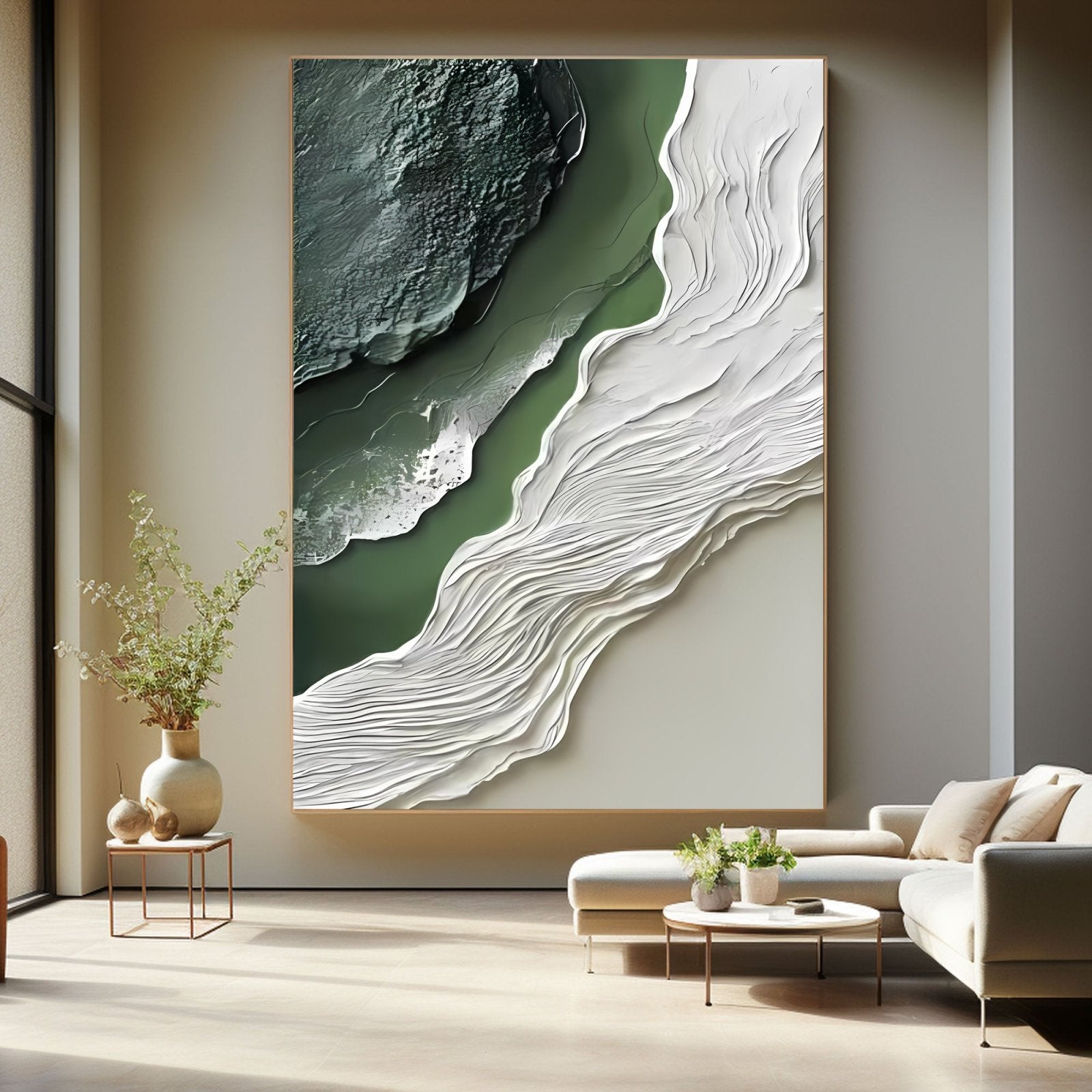 Abstract Painting "Wasser Kraft”