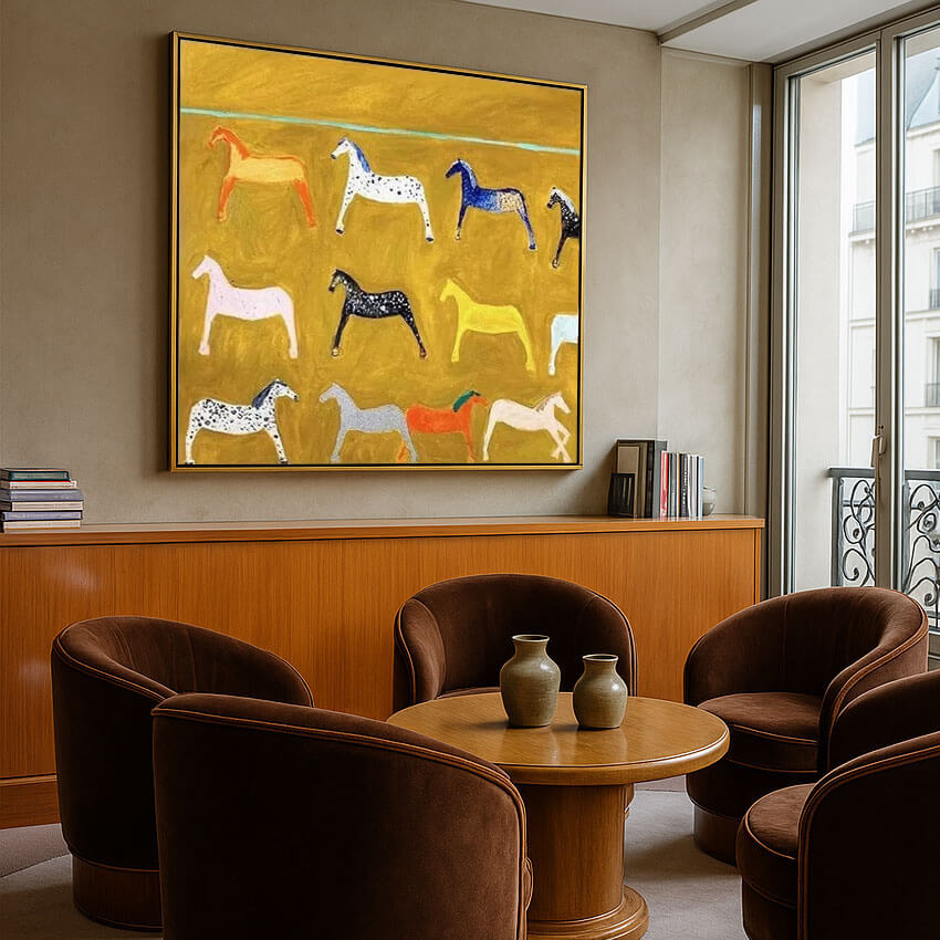 Equine Souls in Abstract Reverie