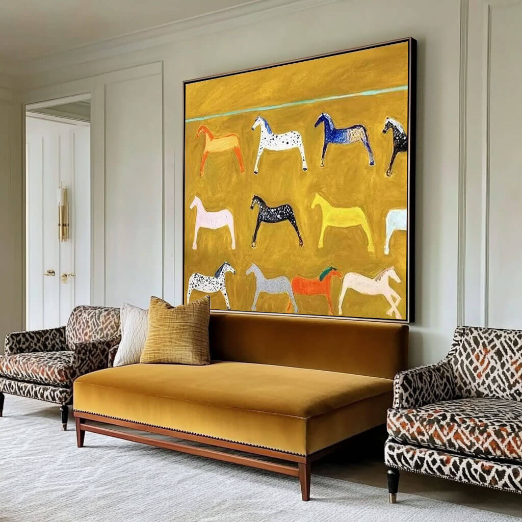 Equine Souls in Abstract Reverie
