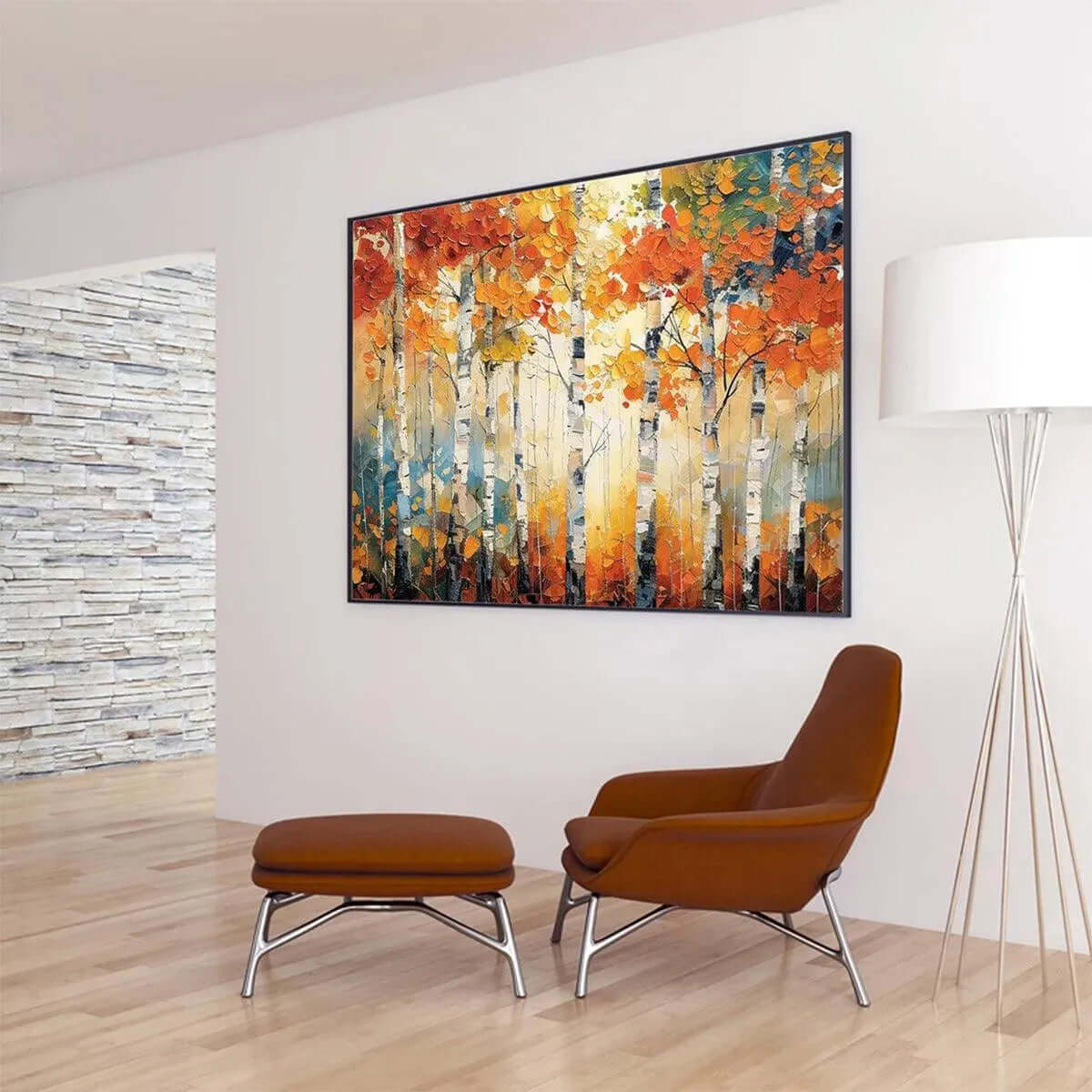 Where Birches Burn in Autumn Light