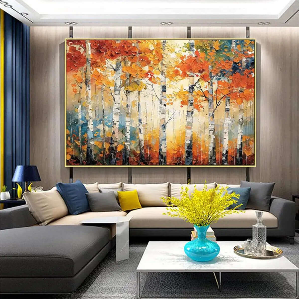 Where Birches Burn in Autumn Light